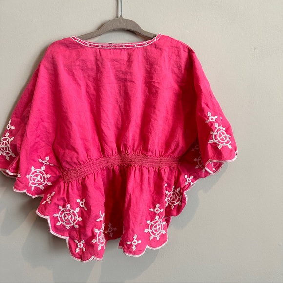 Gap Kids Hot Pink Scallop Embroidery Swim Cover Up 3T - Picture 3 of 4
